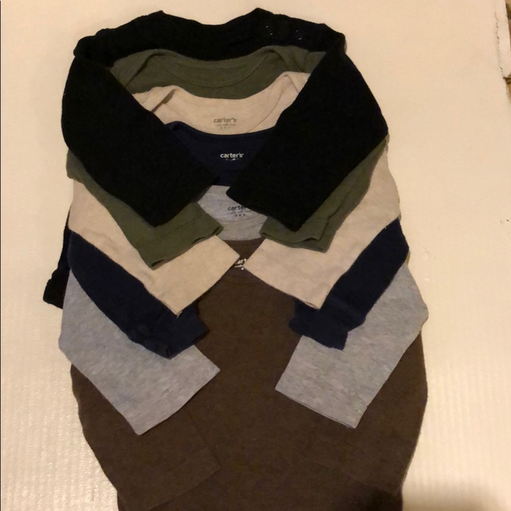 Carters 6m long sleeve onesies